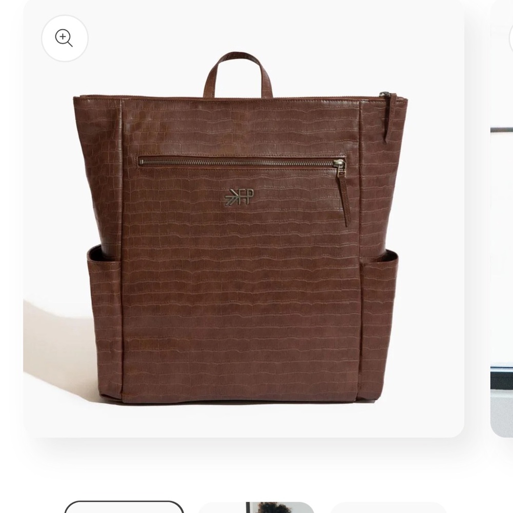 Freshly Picked Brown Croc Baby Diaper bag